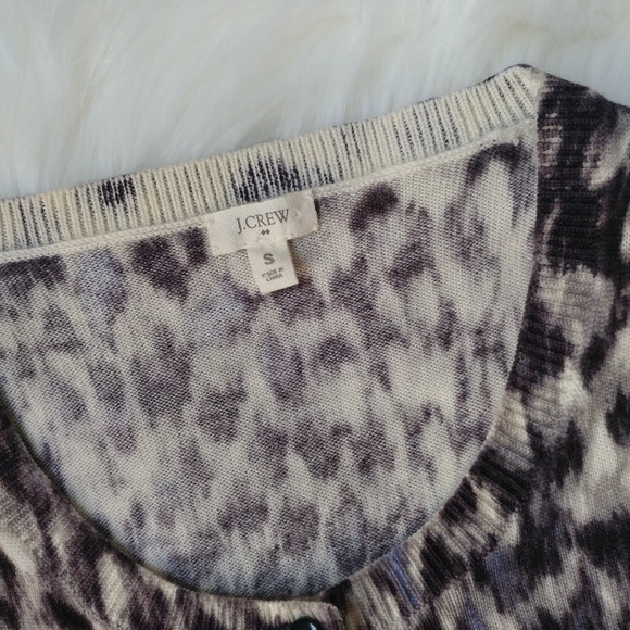 J.Crew Merino Wool Patterned Cardigan - Picture 4 of 7